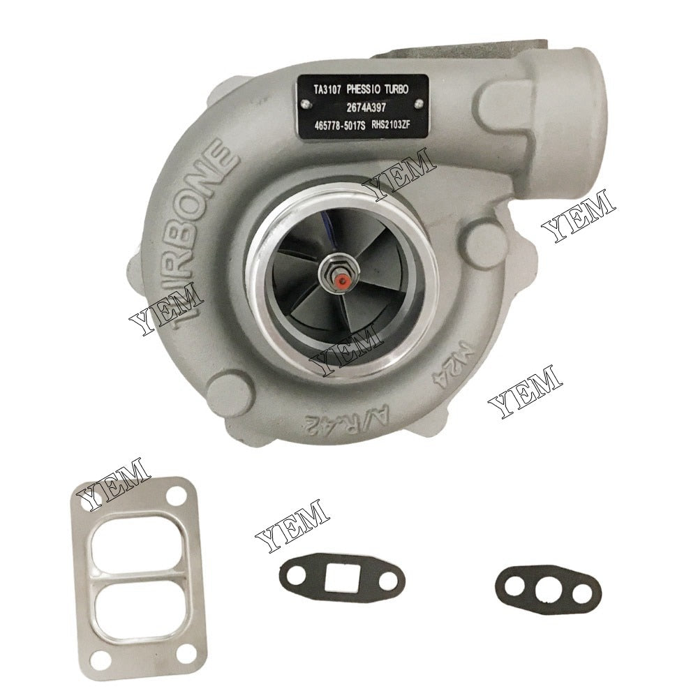 YEM Engine Parts For Perkins TA236 CA4236 C4.236 Turbo TA3107 Turbocharger 2674A397 465778-5017S For Perkins