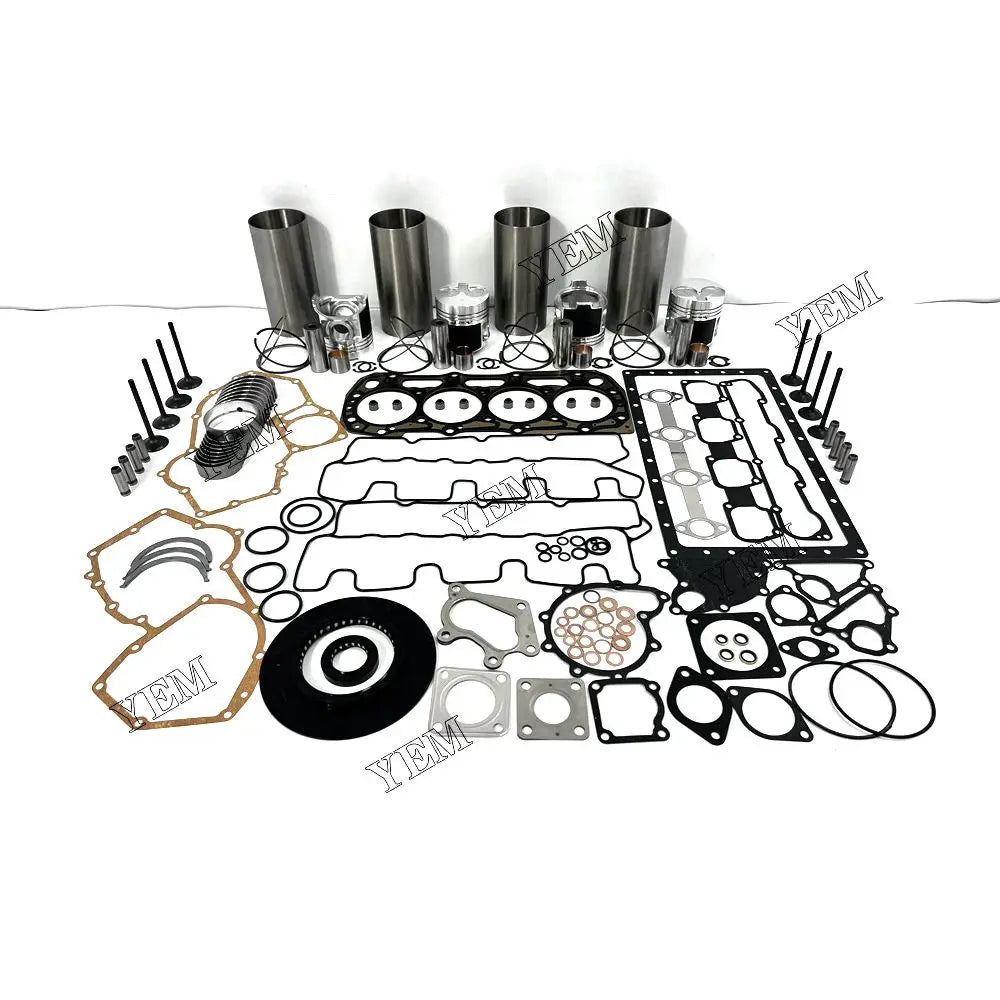 competitive price Engine Overhaul Rebuild Kit With Gasket Bearing Valve Set For Perkins 404C-22 excavator engine part YEMPARTS