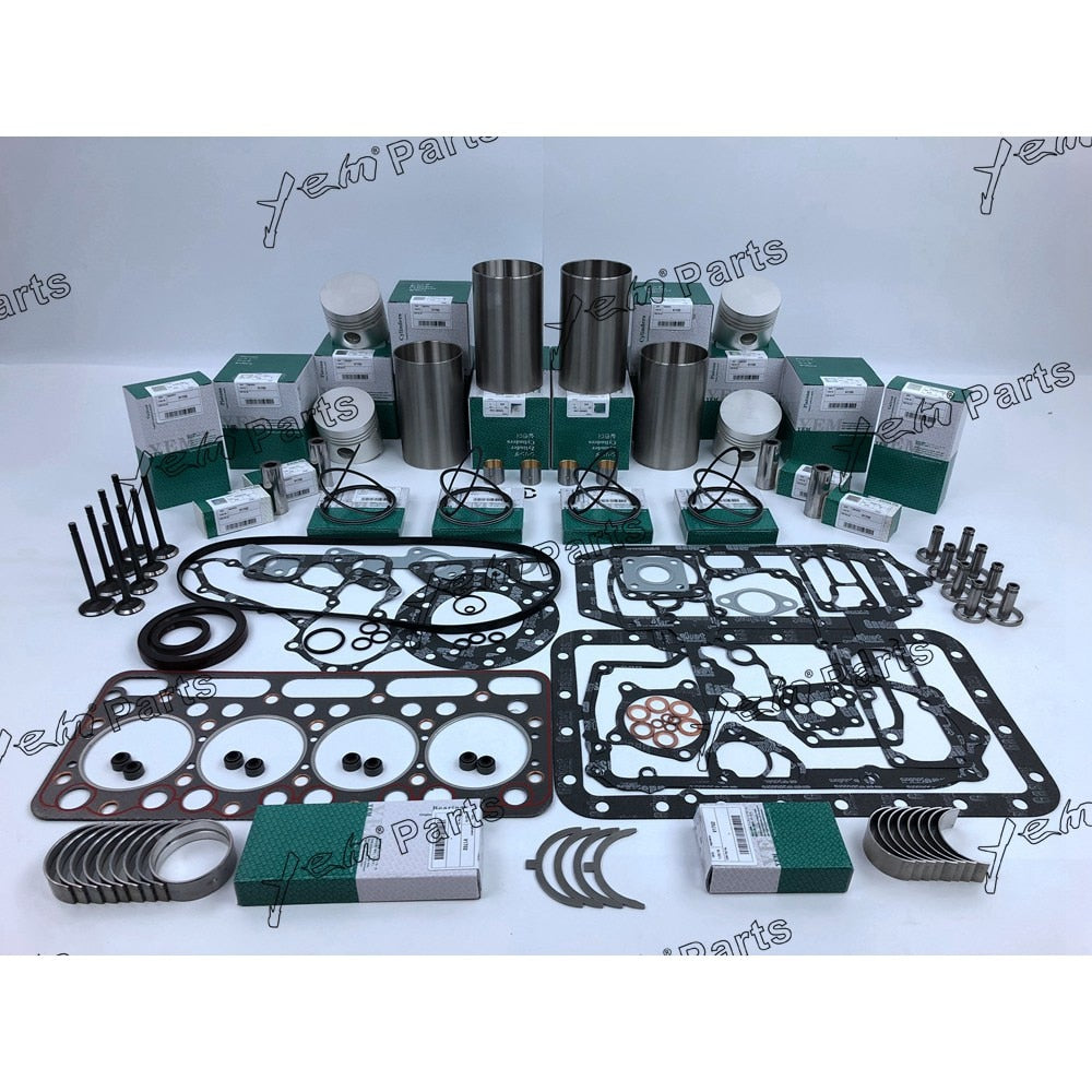 YEM Engine Parts Rebuild Kit For Kubota V1702 DI Indirect-injection Engine L2850DT L2850DTGST For Kubota