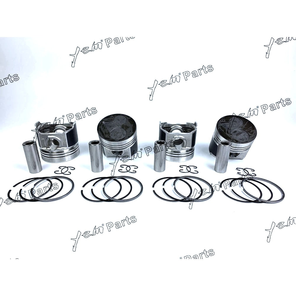 YEM Engine Parts 16423-21910 Piston, Pin & Ring Set For Kubota For Bobcat 87mm STD V2203 IDI D1703 For Kubota