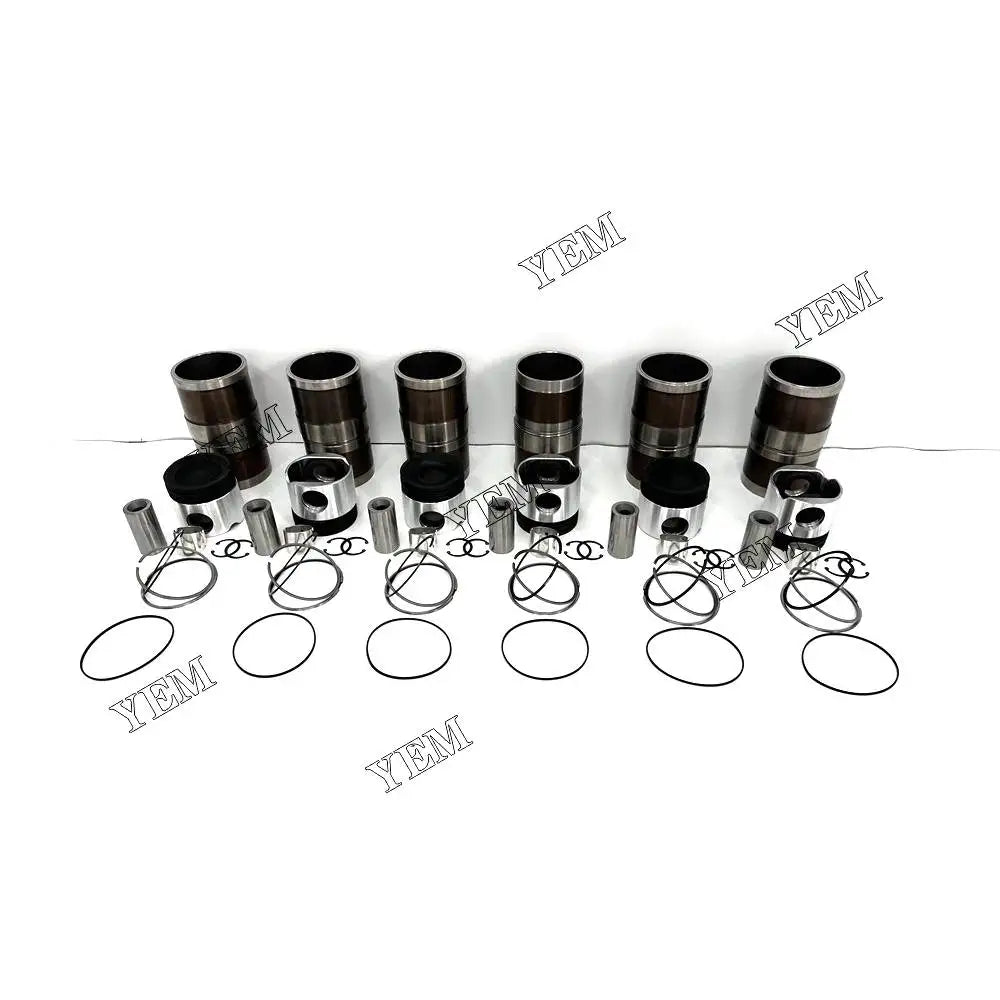 Free Shipping 6L Engine Overhaul Kit With Piston Rings Liner For Cummins engine Parts YEMPARTS