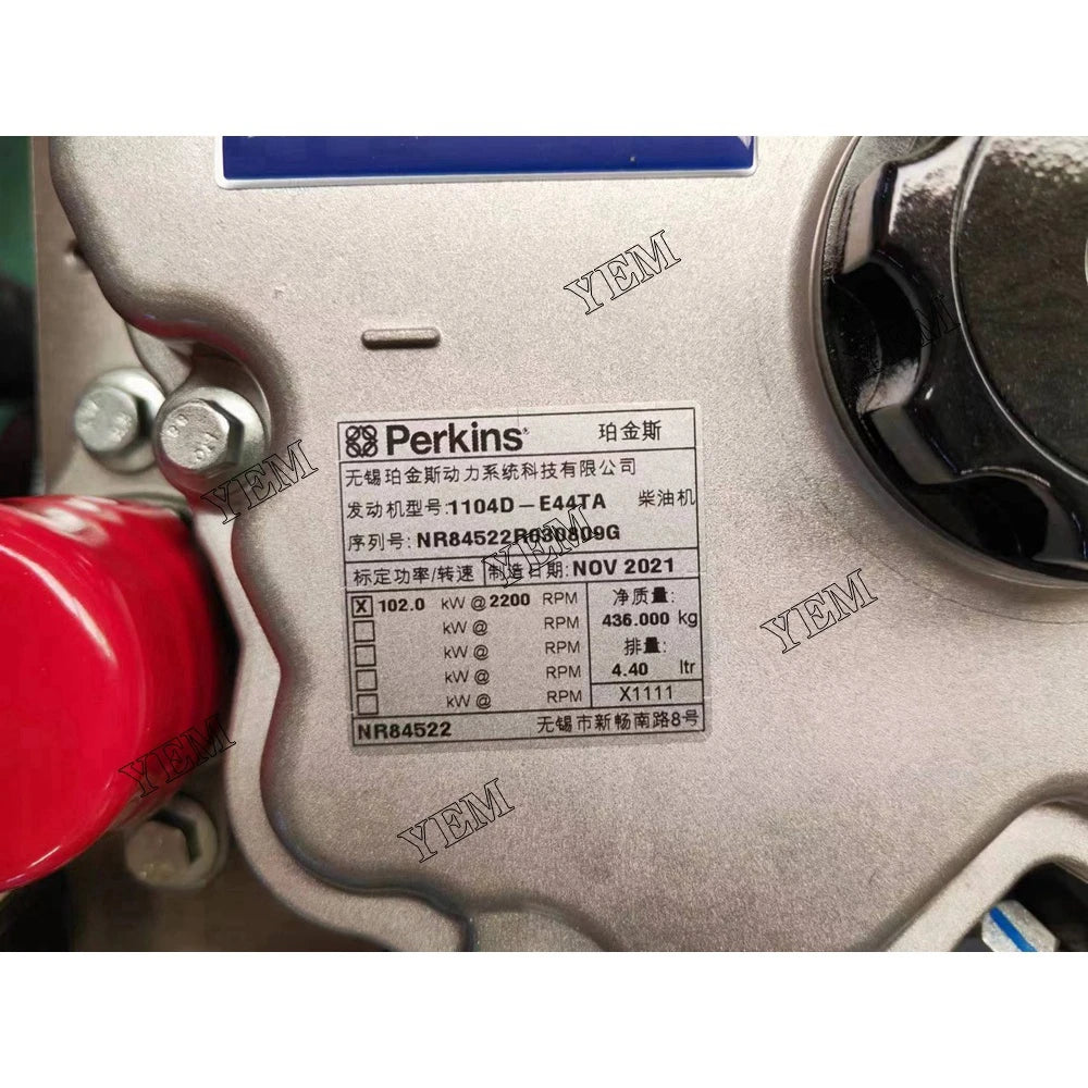 competitive price Diesel Engine Assembly For Perkins 1104D-E44TA-CR excavator engine part YEMPARTS