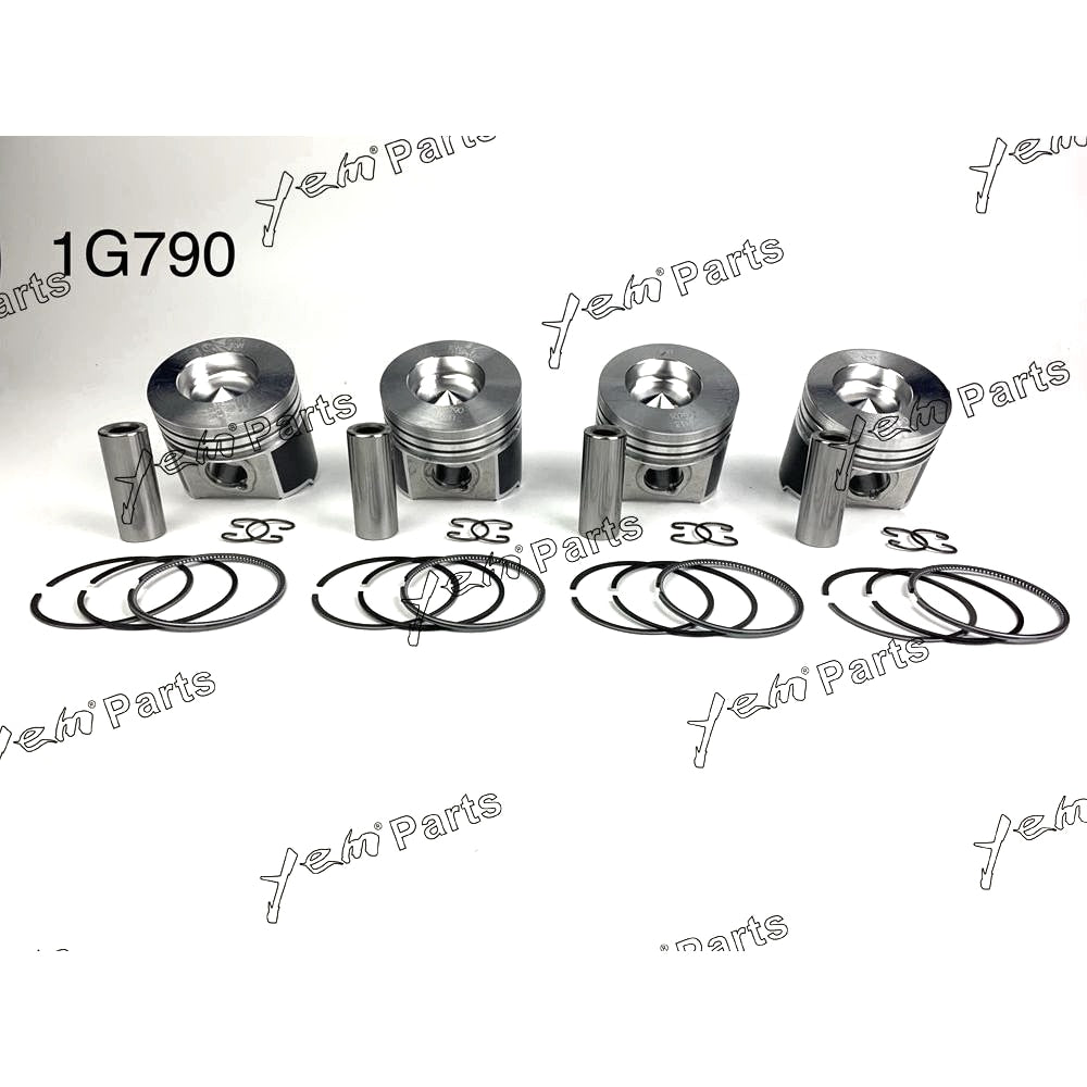 YEM Engine Parts Piston + Ring Kit STD 87mm For Kubota V2203M / V2403 (1G813-21110 ) Engine Parts For Kubota