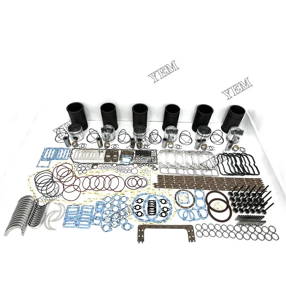 1 year warranty For Mitsubishi Rebuild Kit With Piston Ring Bearing Valves Gaskets Piston S6A2 engine Parts YEMPARTS