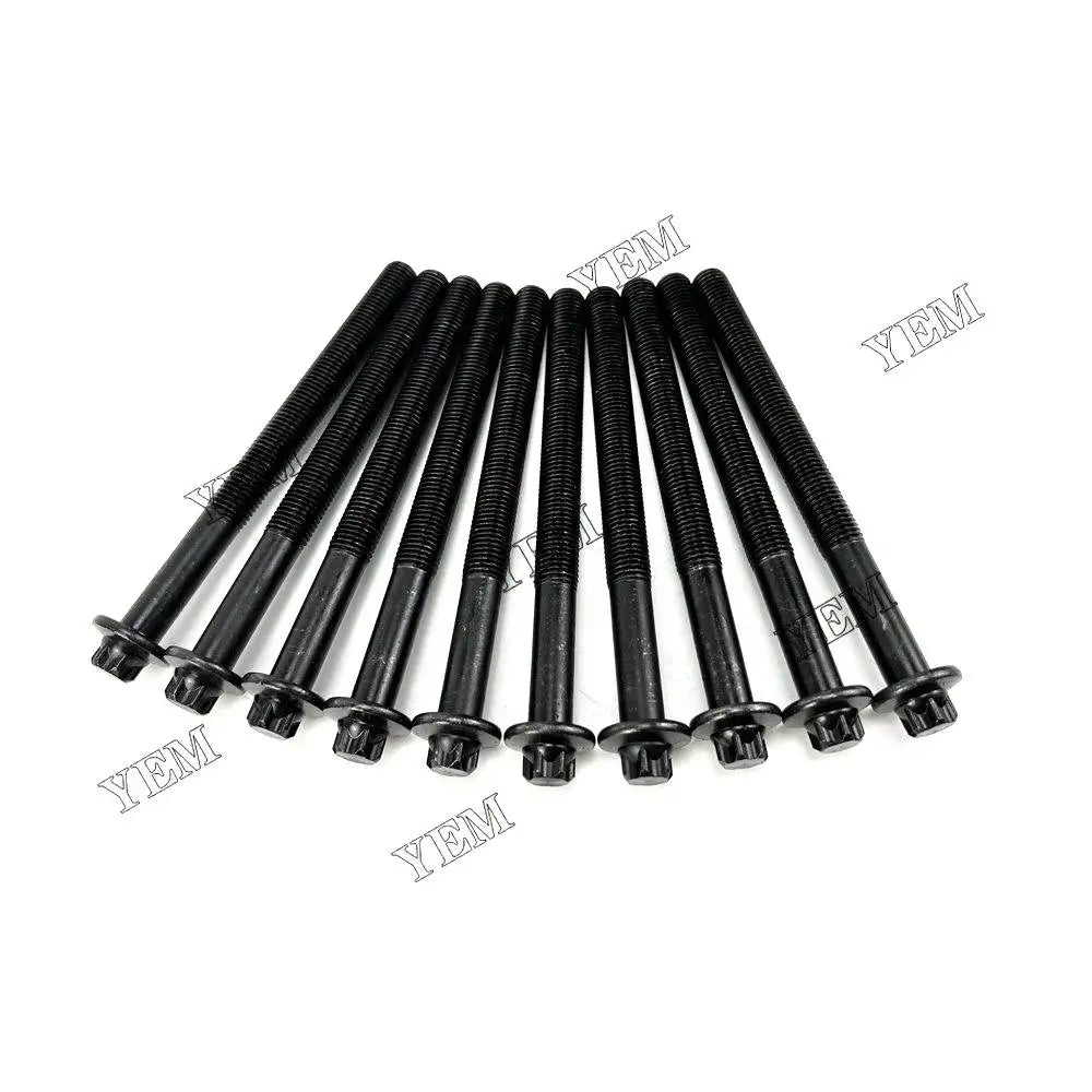 10X Part Number 320 02711 Cylinder Head Bolt For JCB JCB448T Engine YEMPARTS