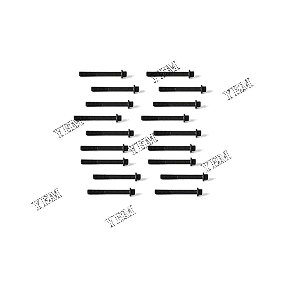 YEM Engine Parts 18 pcs New Cylinder Head Bolt For ISUZU 4JA1 4JB1 4JC1 4JD1 4JE1 4JF1 Engine For Isuzu