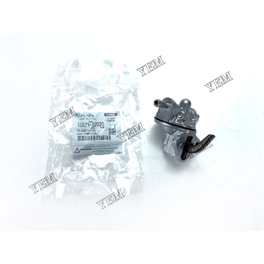 YEM D782 Fuel Pump Assy 15821-52030 Kubota excavator diesel engine XCMG XE15U excavator YEMPARTS