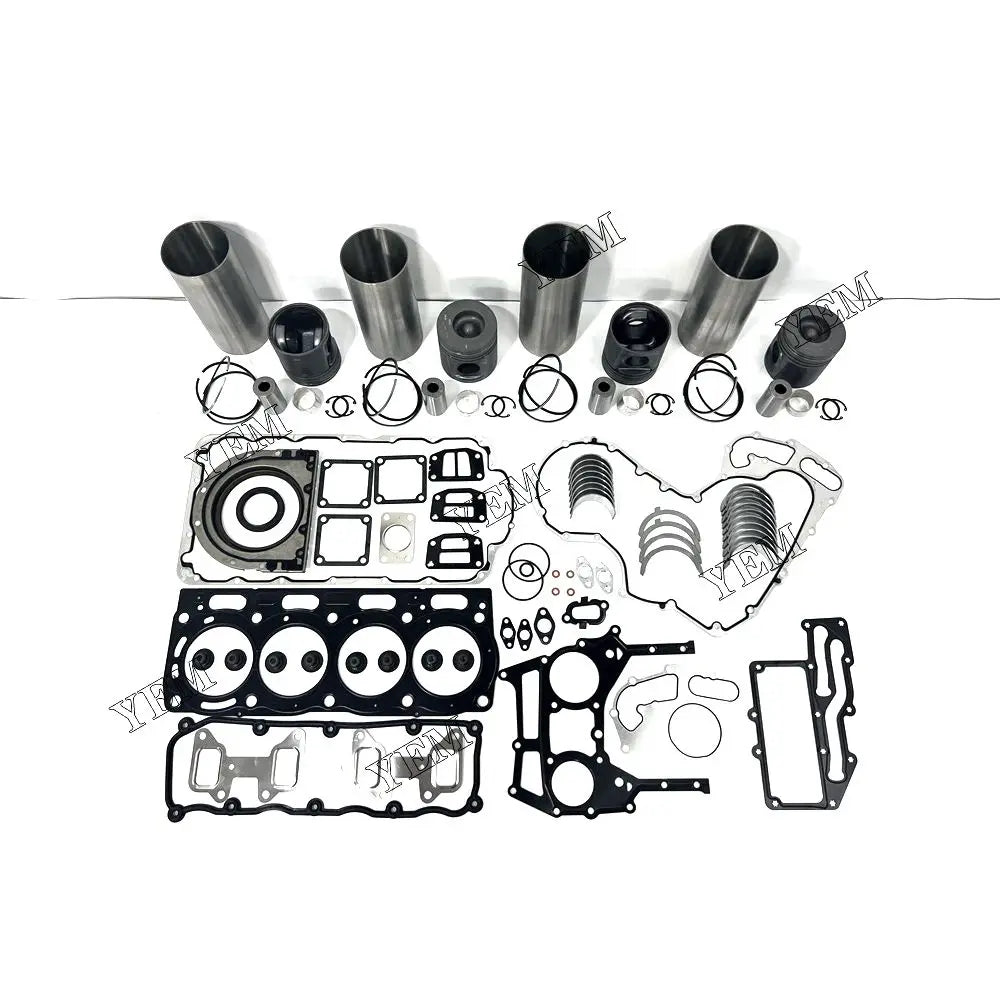 competitive price Cylinder Liner Kit With Engine Gasket Set Bearing Kit For Perkins 1104C-44 excavator engine part YEMPARTS