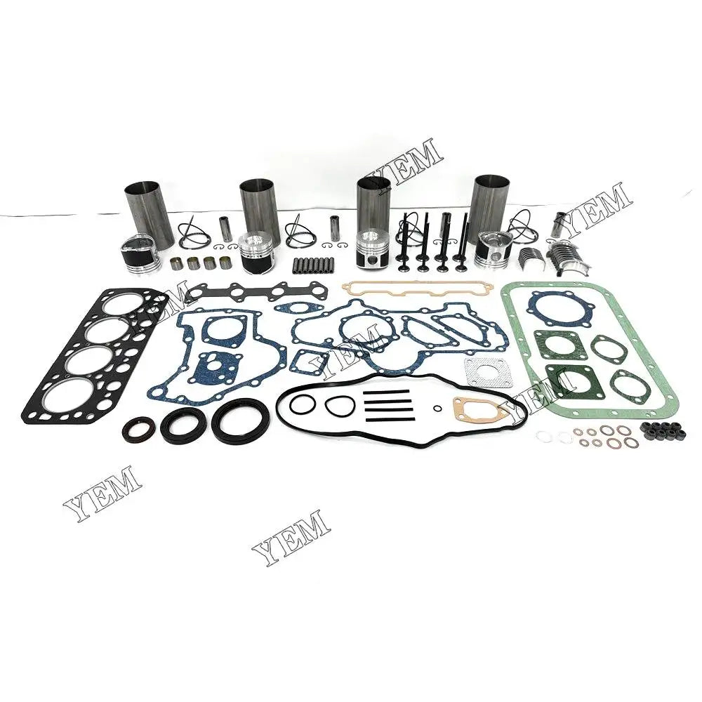 4X High performanceEngine Overhaul Rebuild Kit With Gasket Bearing Valve Set For Mitsubishi K4E-DI Engine YEMPARTS