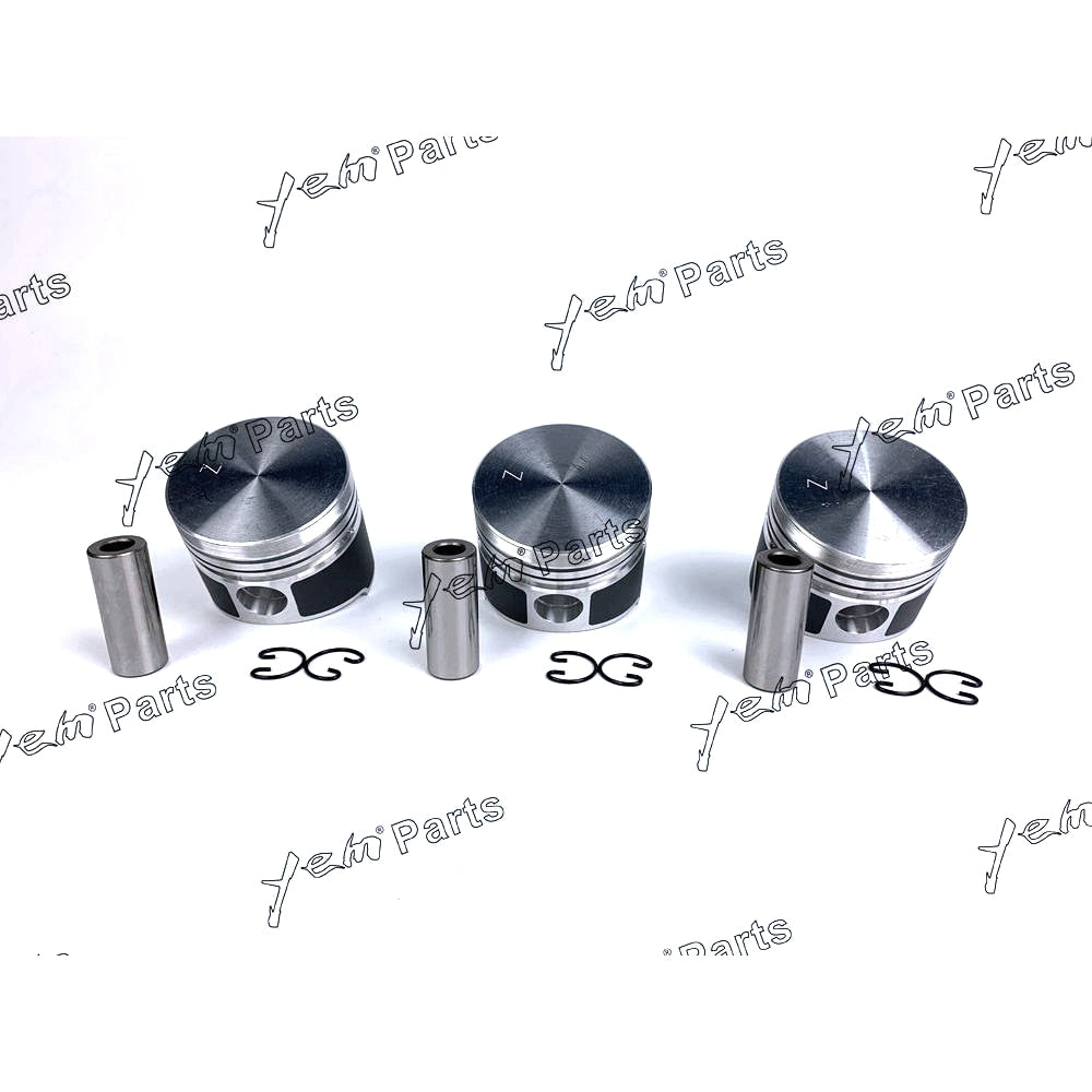 YEM Engine Parts Piston Set Oversize 72mm (+0.50mm) For Kubota D850 x3 PCS Engine Parts For Kubota