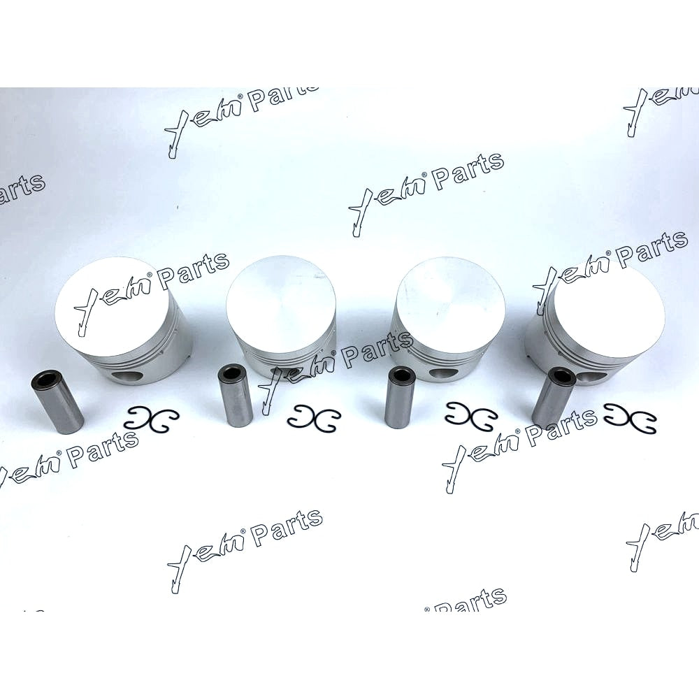 YEM Engine Parts Pistons Set STD 82mm For Kubota V1702 x4 PCS Engine Parts For Kubota