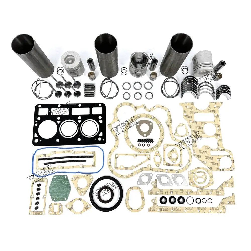 3X High performanceOverhaul Rebuild Kit With Gasket Set Bearing-Valve Train For Perkins 903.27 Engine YEMPARTS