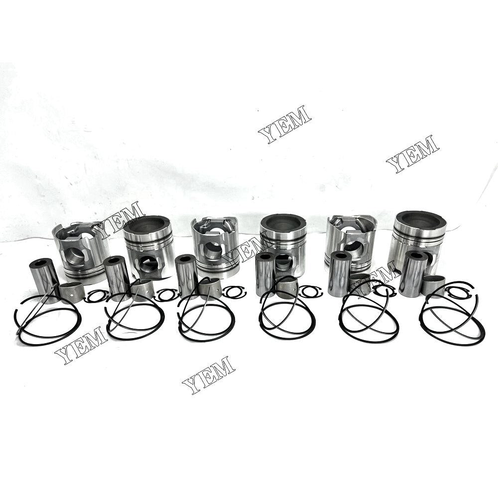 YEM 6D170 Piston And Rings Kit Komatsu excavator diesel engine YEMPARTS