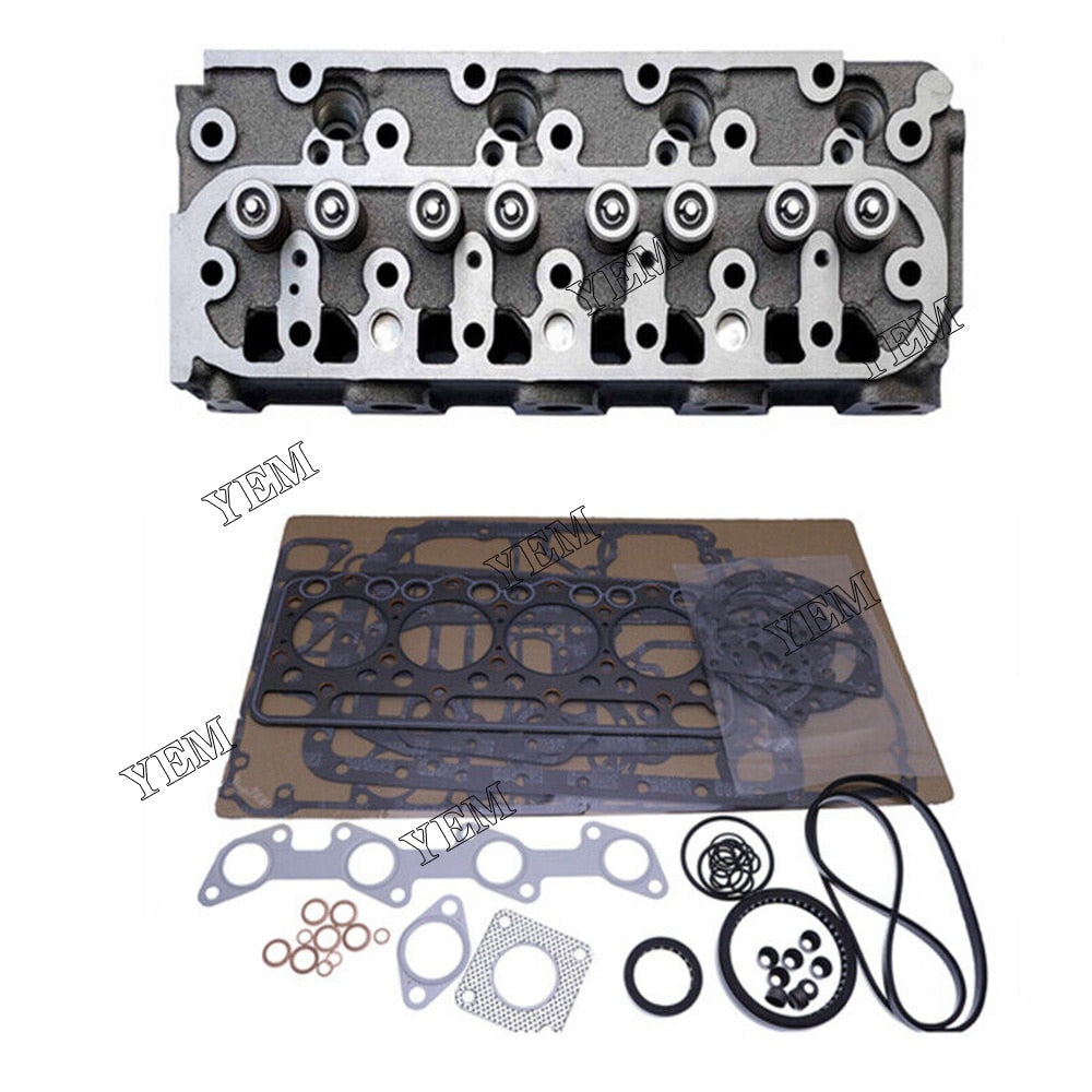 YEM Engine Parts V1505 V1505-E Engine Cylinder Head&Full Engine Gasket Set For Kubota Tractor For Kubota