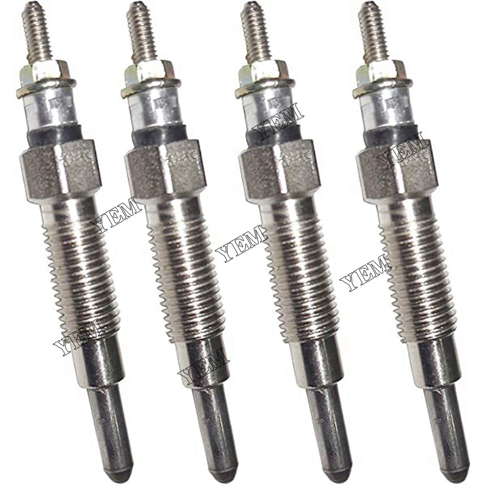 YEM Engine Parts 4 PCS Glow Plug For Kubota Kubota V1902 Diesel Engine Parts For Kubota