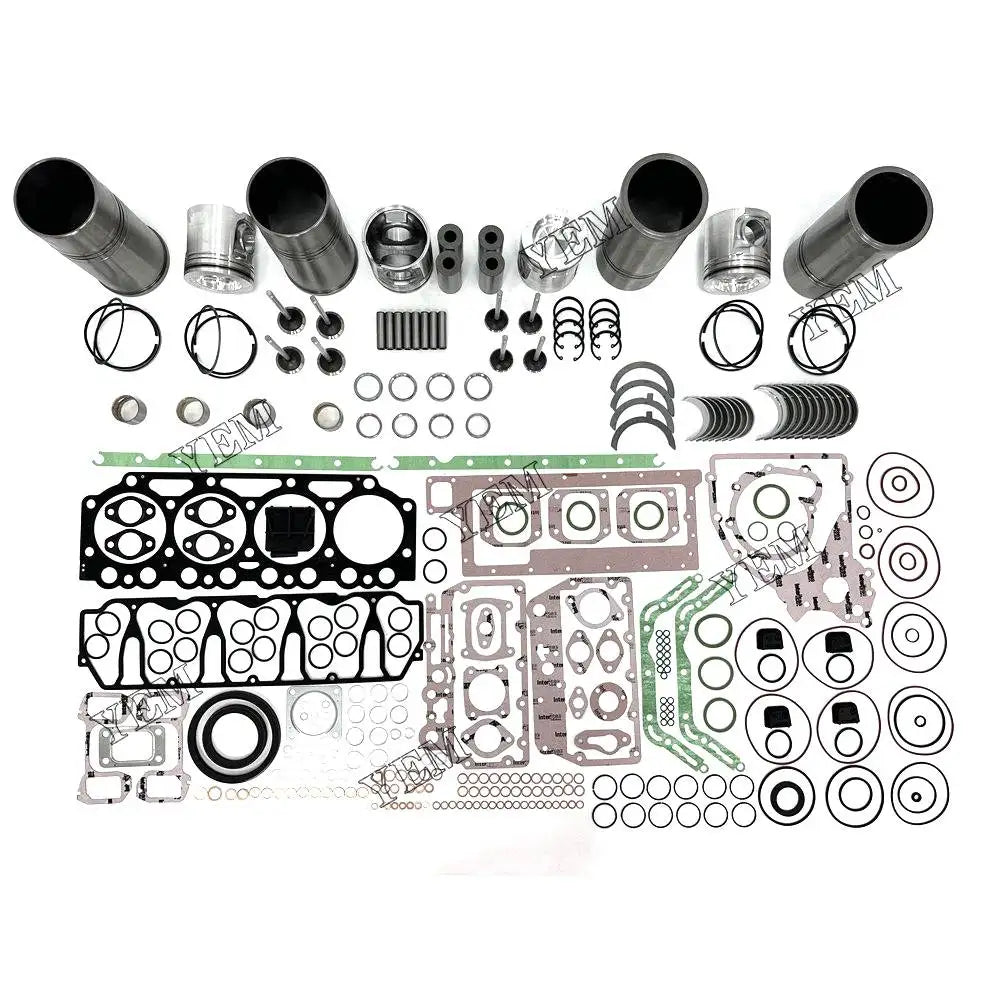 4X High performanceOverhaul Rebuild Kit With Gasket Set Bearing-Valve Train For Volvo D5A-T Engine YEMPARTS