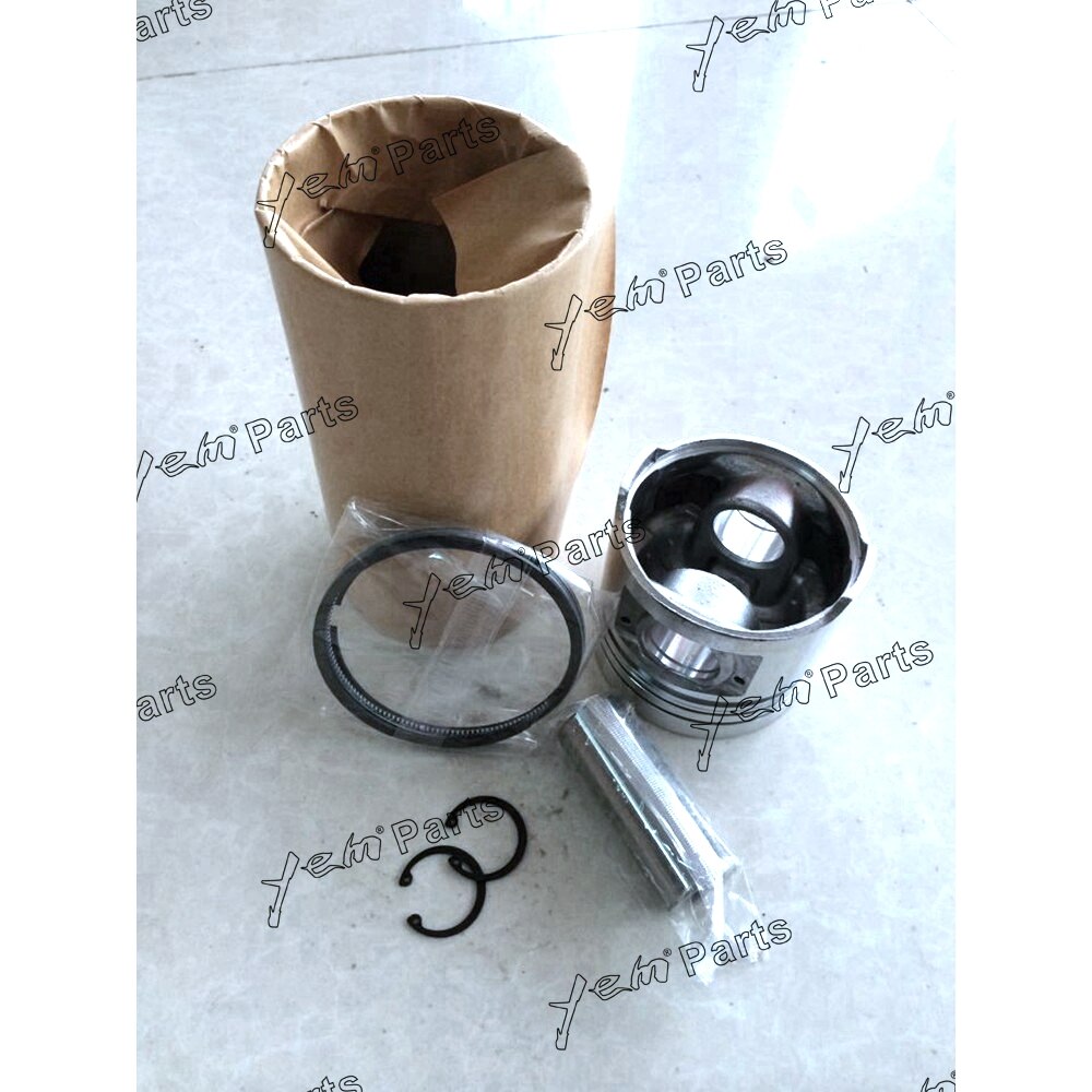 YEM Engine Parts 6 Sets STD Piston Set (Pin & Clip) W Rings For Mitsubishi S6S Engine Forklift For Mitsubishi