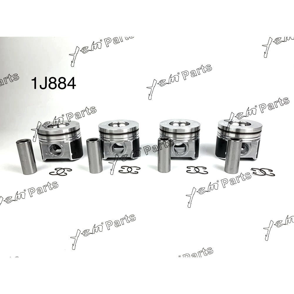 YEM Engine Parts Pistons Set Oversize 87mm (+0.50mm) For Kubota V2403-DI 1G924-2111 Engine Parts For Kubota