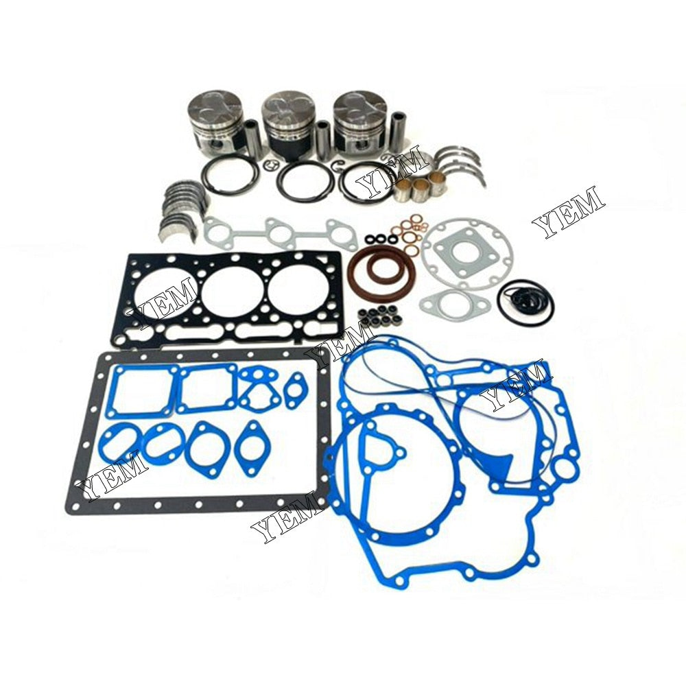 YEM Engine Parts Engine Rebuild Kit For Kubota D1105 Engine Tractor Excavator Utility Bobcat For Kubota