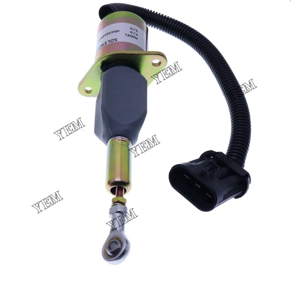 YEM Engine Parts 12V Stop Solenoid 82850507 For New For Holland 8670 8770 8870 8970 TX34 For Other