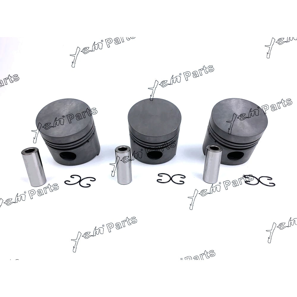 YEM Engine Parts Piston Set STD 76mm For Kubota D1102 x3 PCS Engine Parts For Kubota