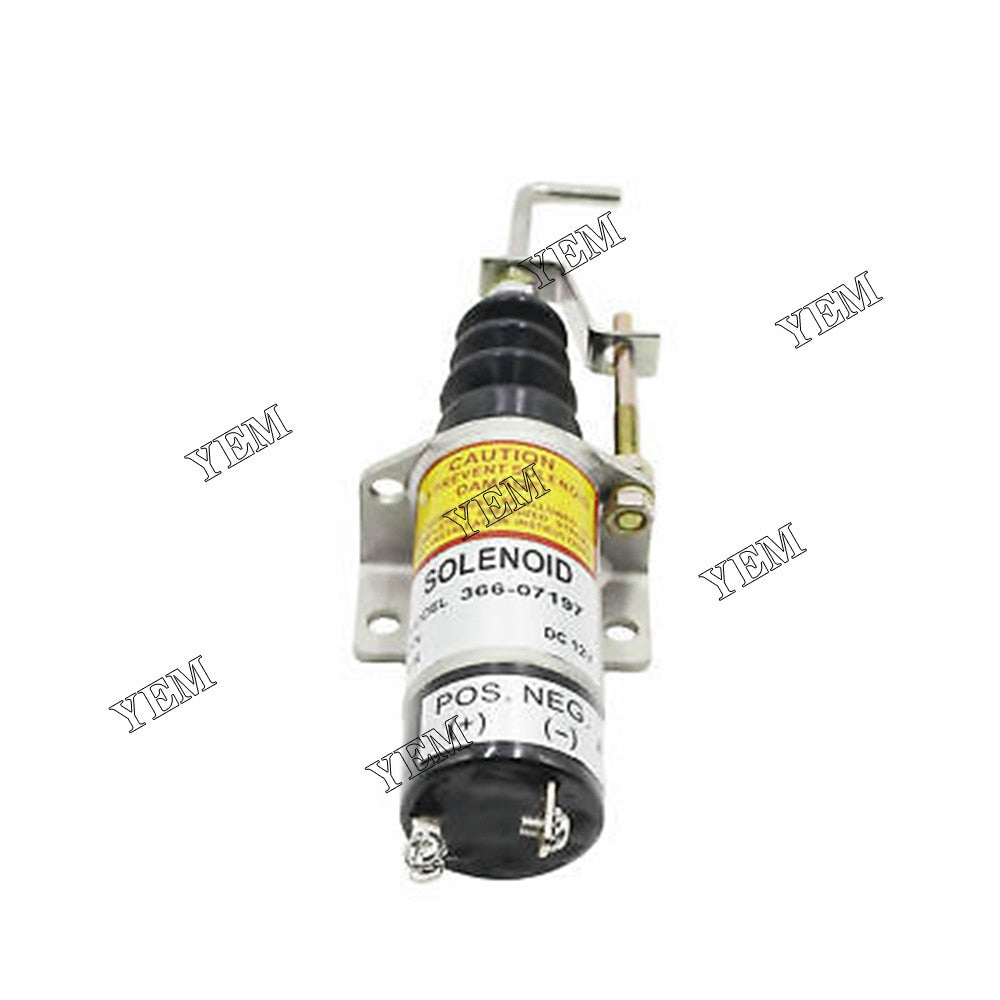 YEM Engine Parts Stop Solenoid 12 Volts For Perkins 4.108 4.165 6.354 Engine Boat For Perkins