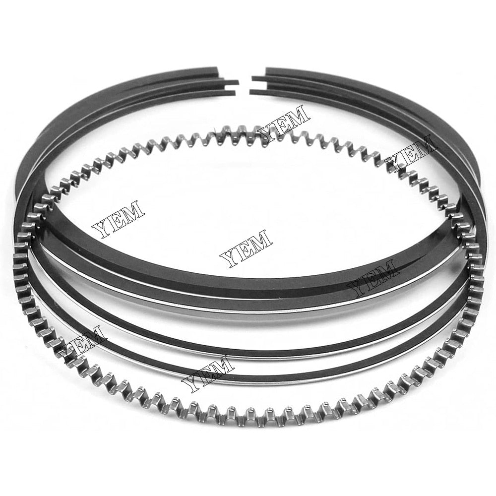 YEM Engine Parts 3 Sets STD Piston Rings Kit For Yanmar 3TNE76 3TN76 3D76E 3TNA76 Engine 76mm For Yanmar