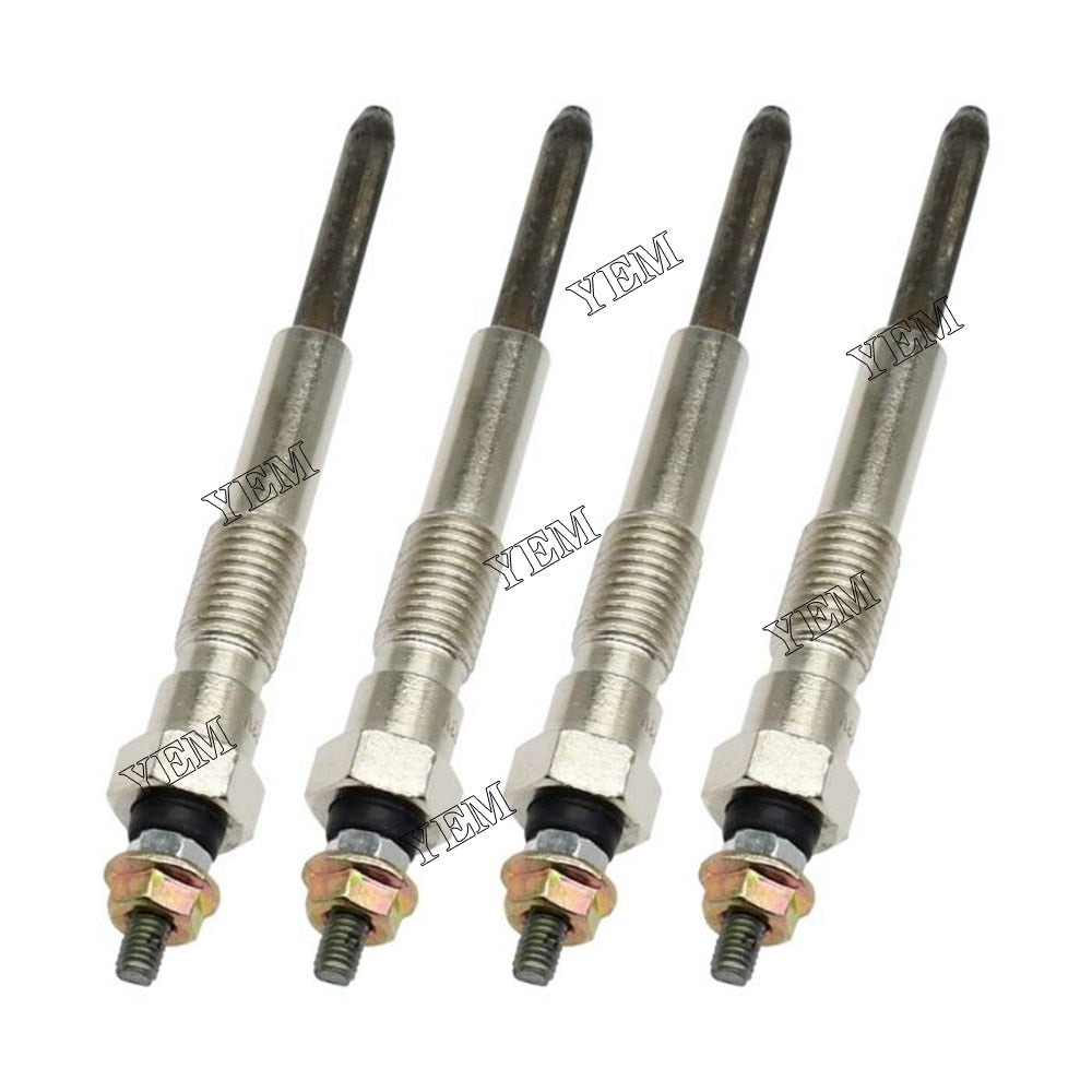 YEM Engine Parts 4 PCS Glow Plug KO600-815-1340 For Komatsu D21E-6 Engine 4D94 4D95L 4D95LE 4D95S For Komatsu