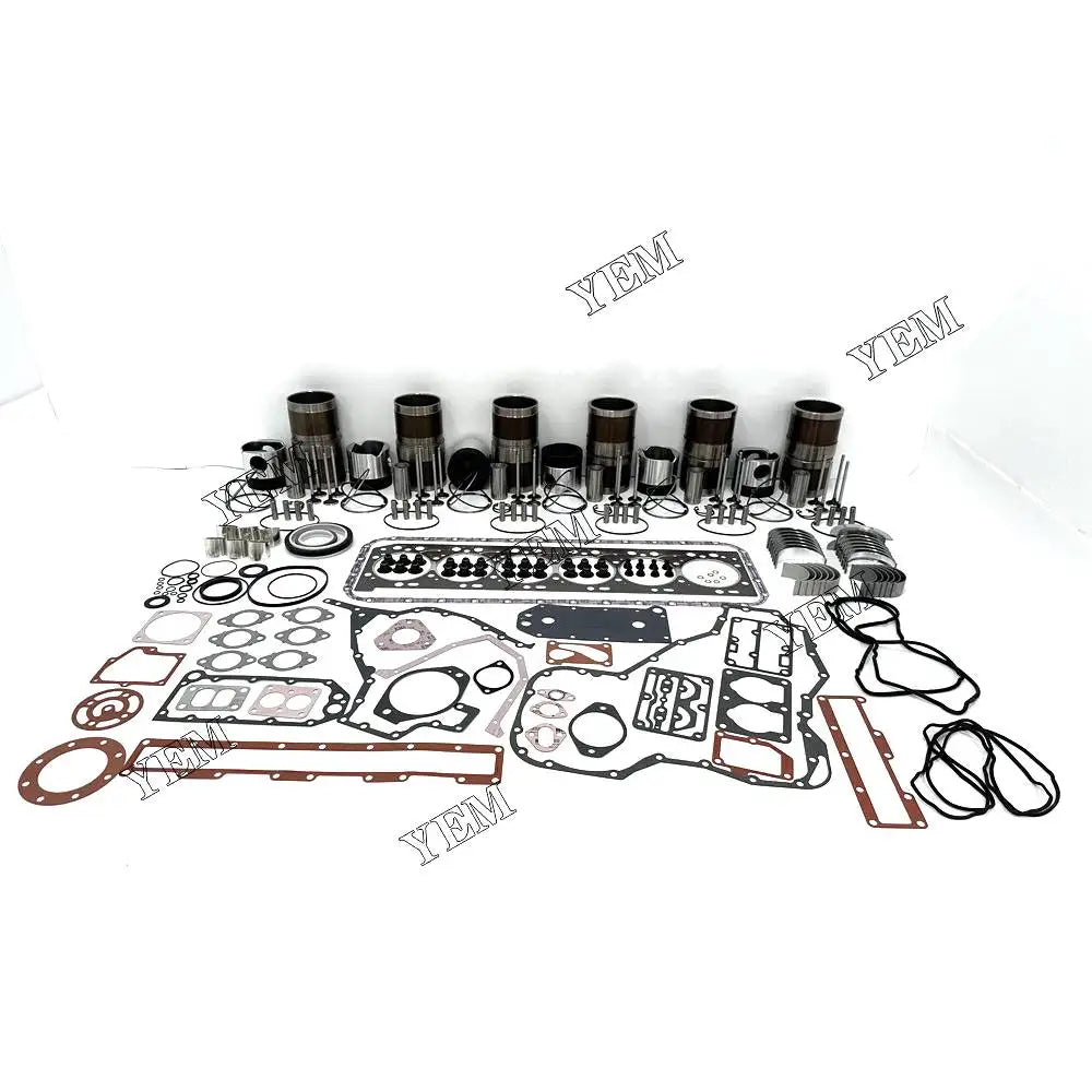 Free Shipping 6L Repair Kit With Piston Rings Liner Bearing Valves Cylinder Gasket For Cummins engine Parts YEMPARTS