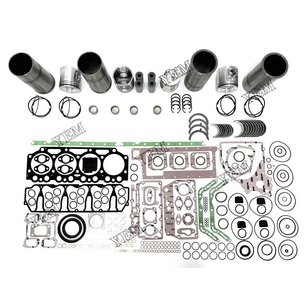 4X High performanceOverhaul Rebuild Kit With Gasket Set Bearing For Volvo D5A-T Engine YEMPARTS