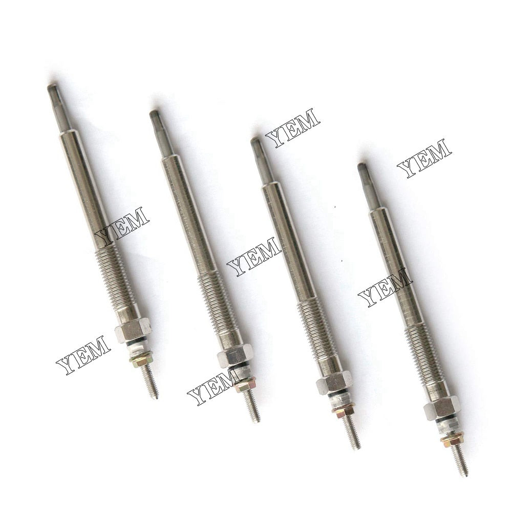 YEM Engine Parts 4 PCS Glow Plugs For Bobcat Loaders S160 S185 S205 S550 S570 S590 T180 T190 T550 For Bobcat