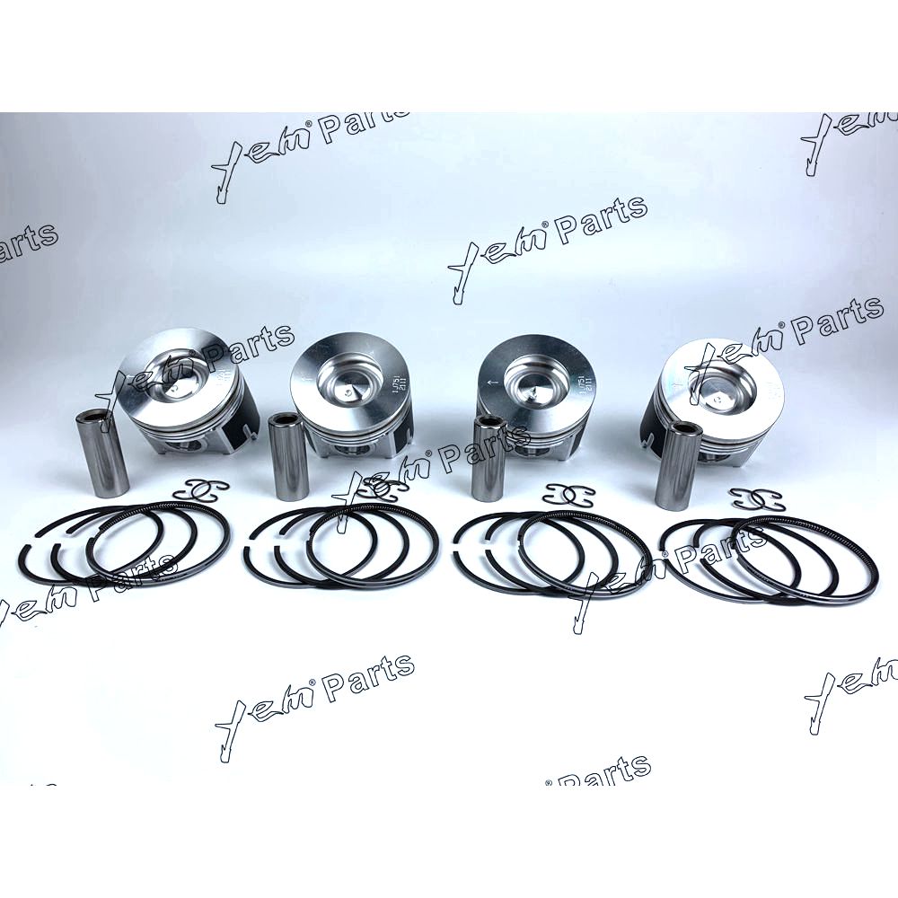 YEM Engine Parts V3307 V3307-DI-TE3 V3307-T Piston Kit W/ Ring Set For Kubota Engine 1G774-2111-0 For Kubota