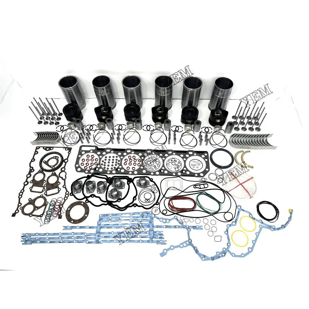 1 year warranty For Caterpillar Overhaul Rebuild Kit With Piston Rings Liner Bearing Valves Gasket Set C18 engine Parts YEMPARTS