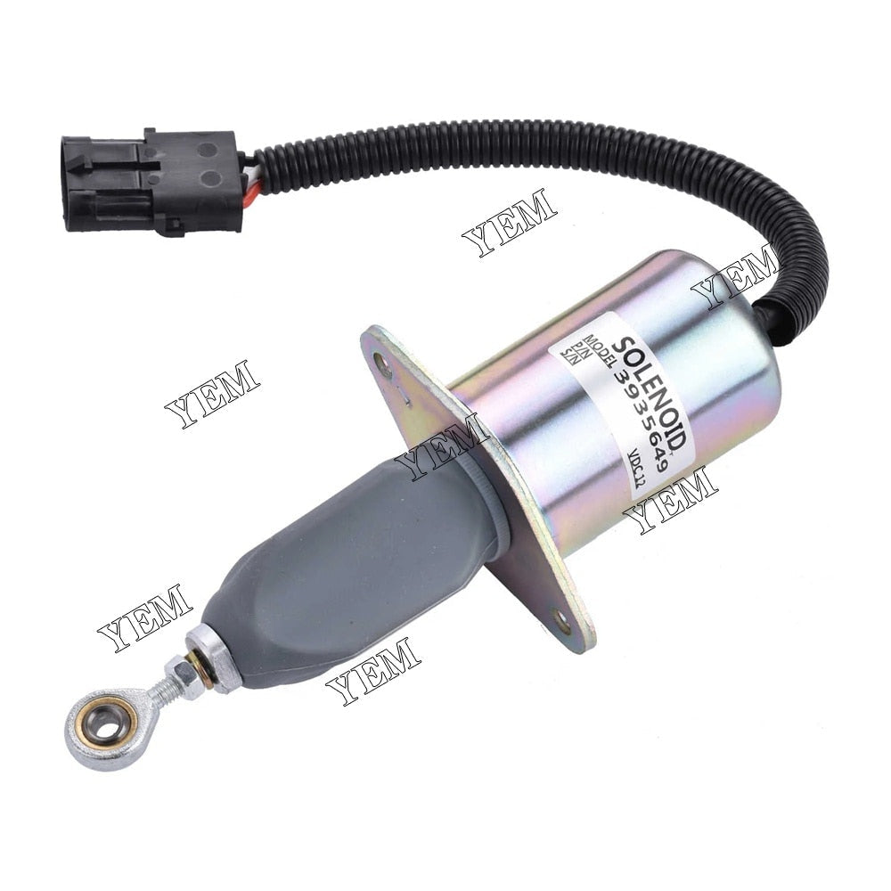 YEM Engine Parts FUEL SHUT OFF SOLENOID 2-1/2 Bolt Spacing Fit For 5.9L 8.3L For Cummins For Cummins