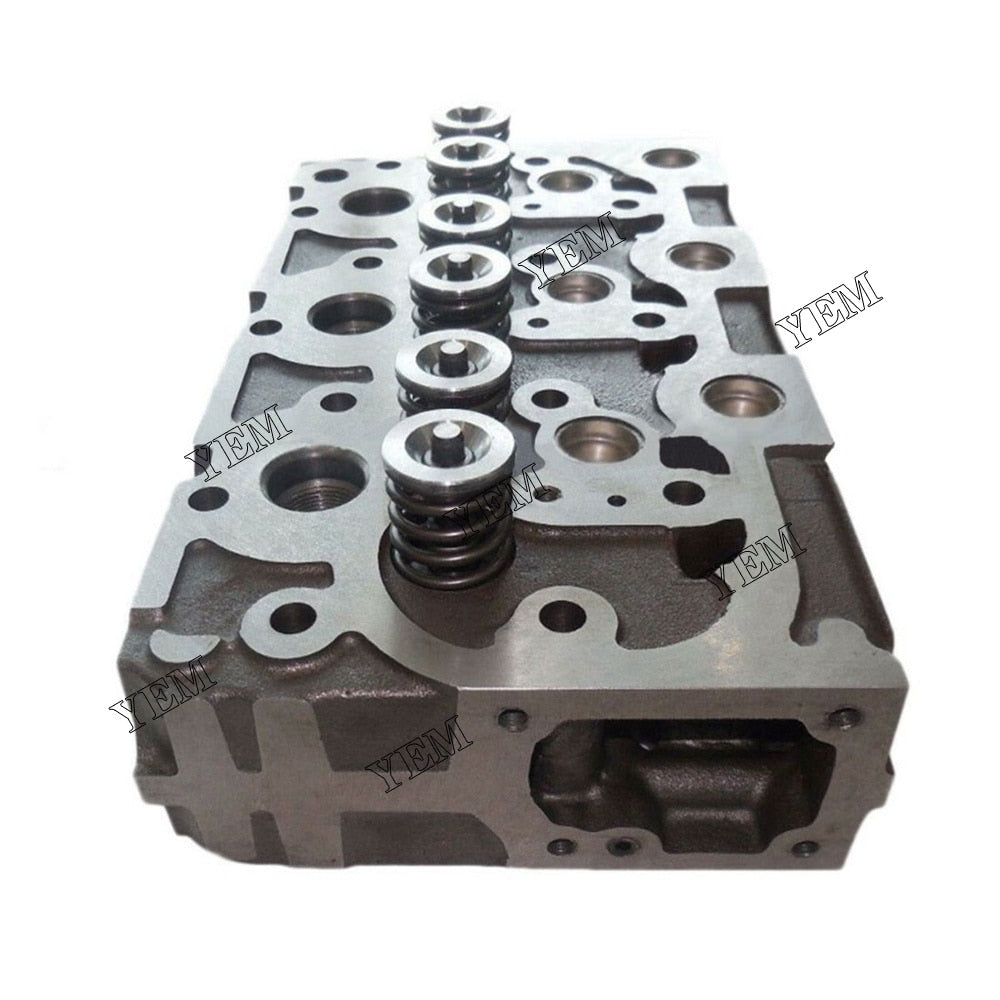 YEM Engine Parts Kubota Engine 6660965 Cylinder Head W/Valves+Full Gasket For Bobcat 225 325 643 For Kubota