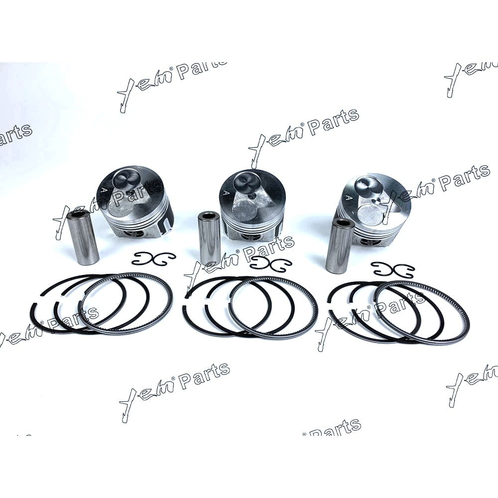 YEM Engine Parts Piston + Ring Kit Set STD 67mm For Kubota D782 x3 SETS Engine Parts For Kubota