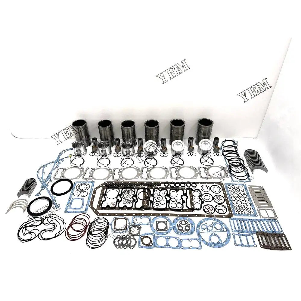 6X High performanceOverhaul Rebuild Kit With Gasket Set Bearing For Mitsubishi S6B3 Engine YEMPARTS