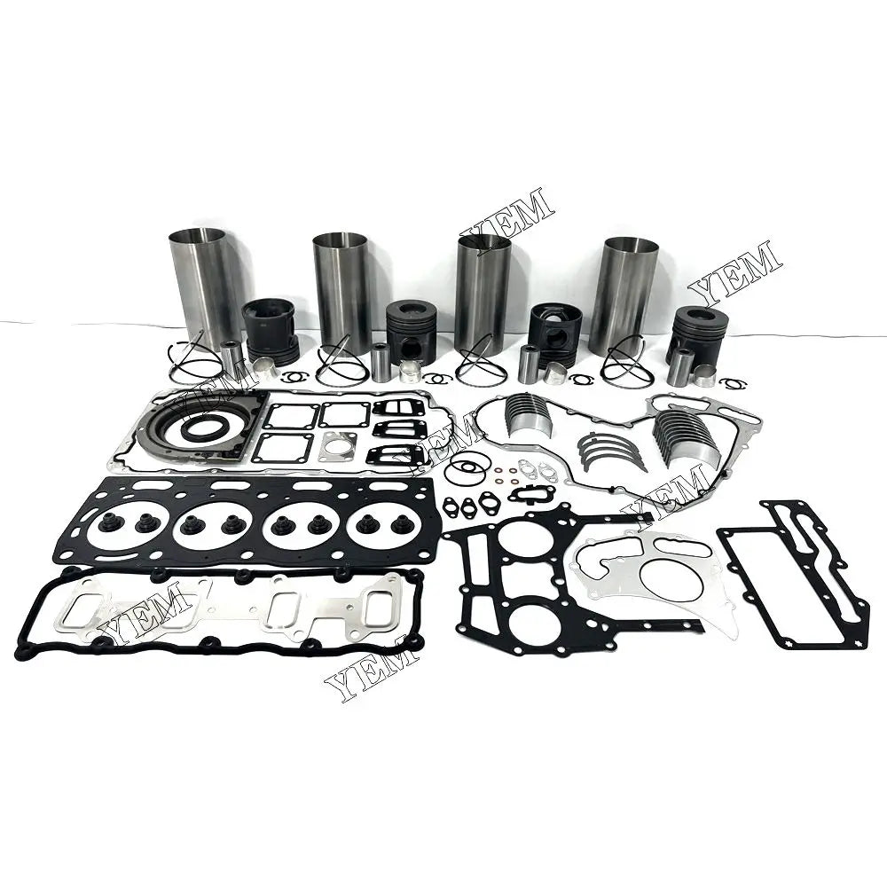 competitive price Overhaul Rebuild Kit With Gasket Set Bearing For Perkins 1104 excavator engine part YEMPARTS