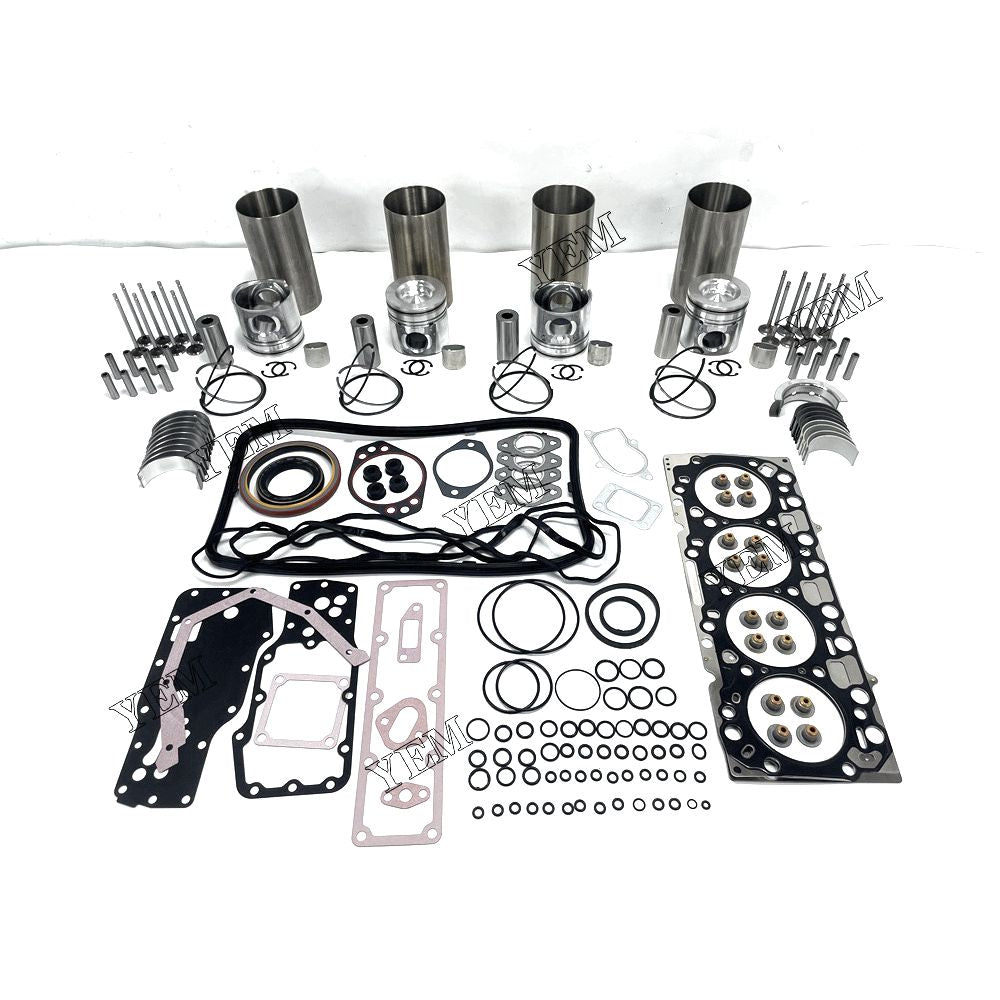 YEM B4.5 Engine Cylinder Liner Kit With Engine Bearings Set Valves Cummins excavator diesel engine Hydrema MX 20 G excavator YEMPARTS