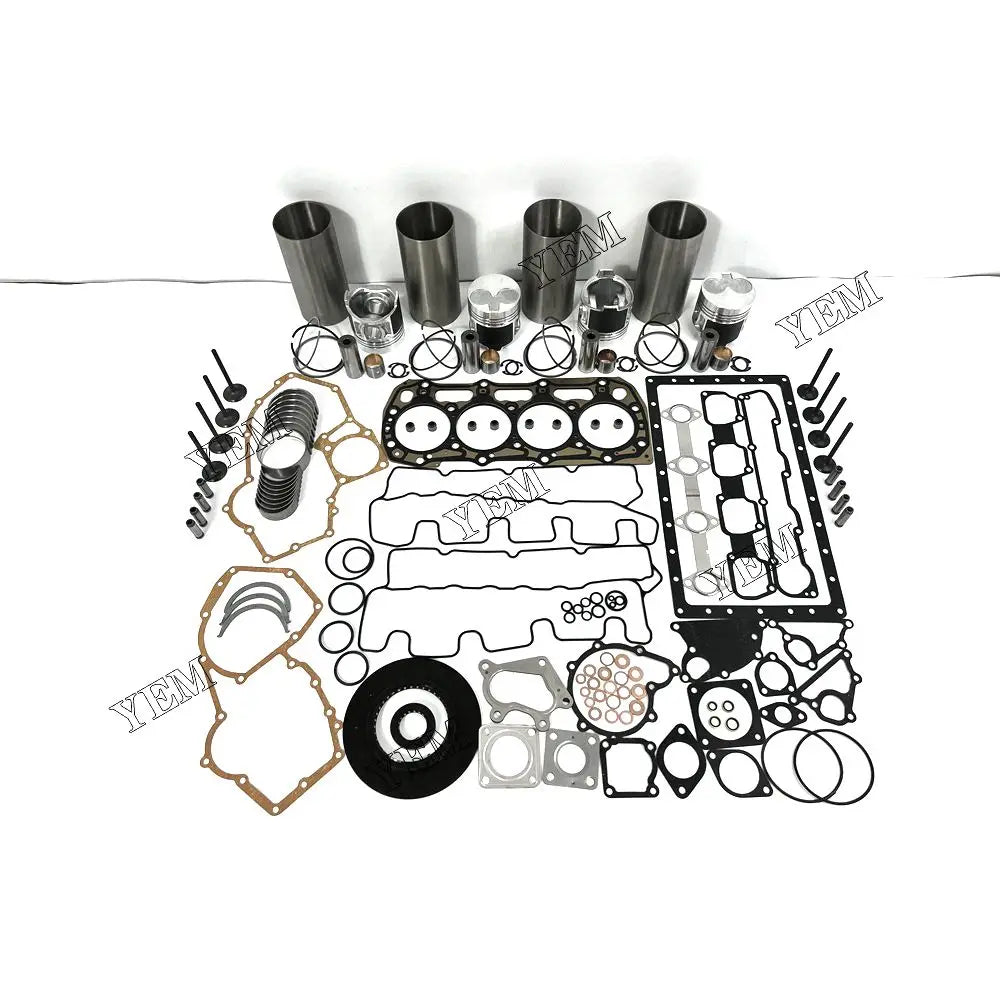 competitive price Engine Rebuild Kit With Engine Gasket Set Bearings Valve For Perkins 404C-22T excavator engine part YEMPARTS