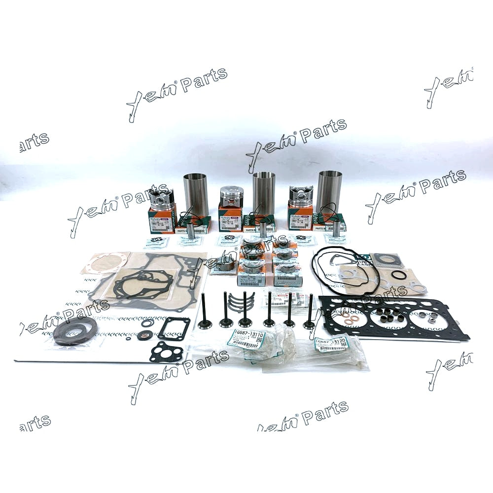 YEM Engine Parts For Kubota D902 Engine Rebuild Kit Utility Vehicle RTV900G RTV900G9 RTV900 W Valves For Kubota