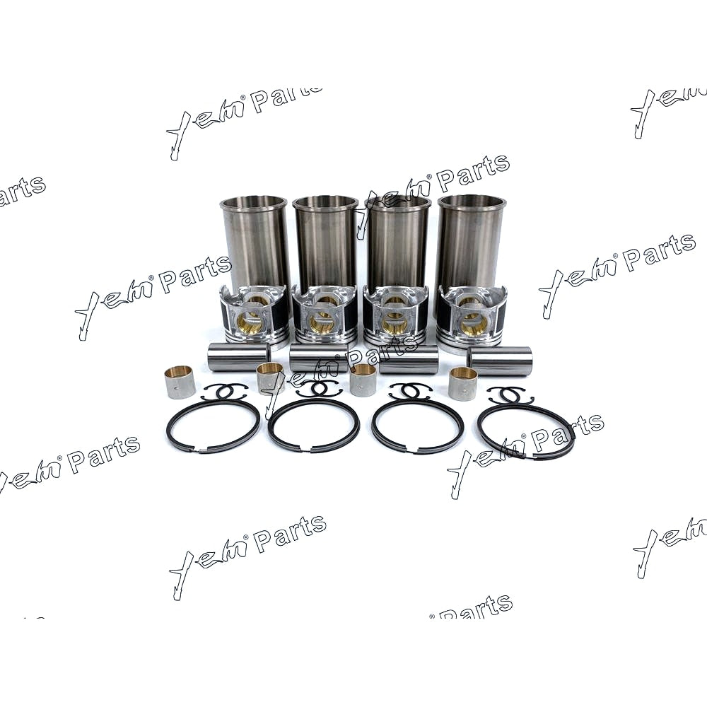 YEM Engine Parts Overhaul Engine Rebuild Kit For Mitsubishi S4L S4L2 cylinder liner, Piston For Mitsubishi