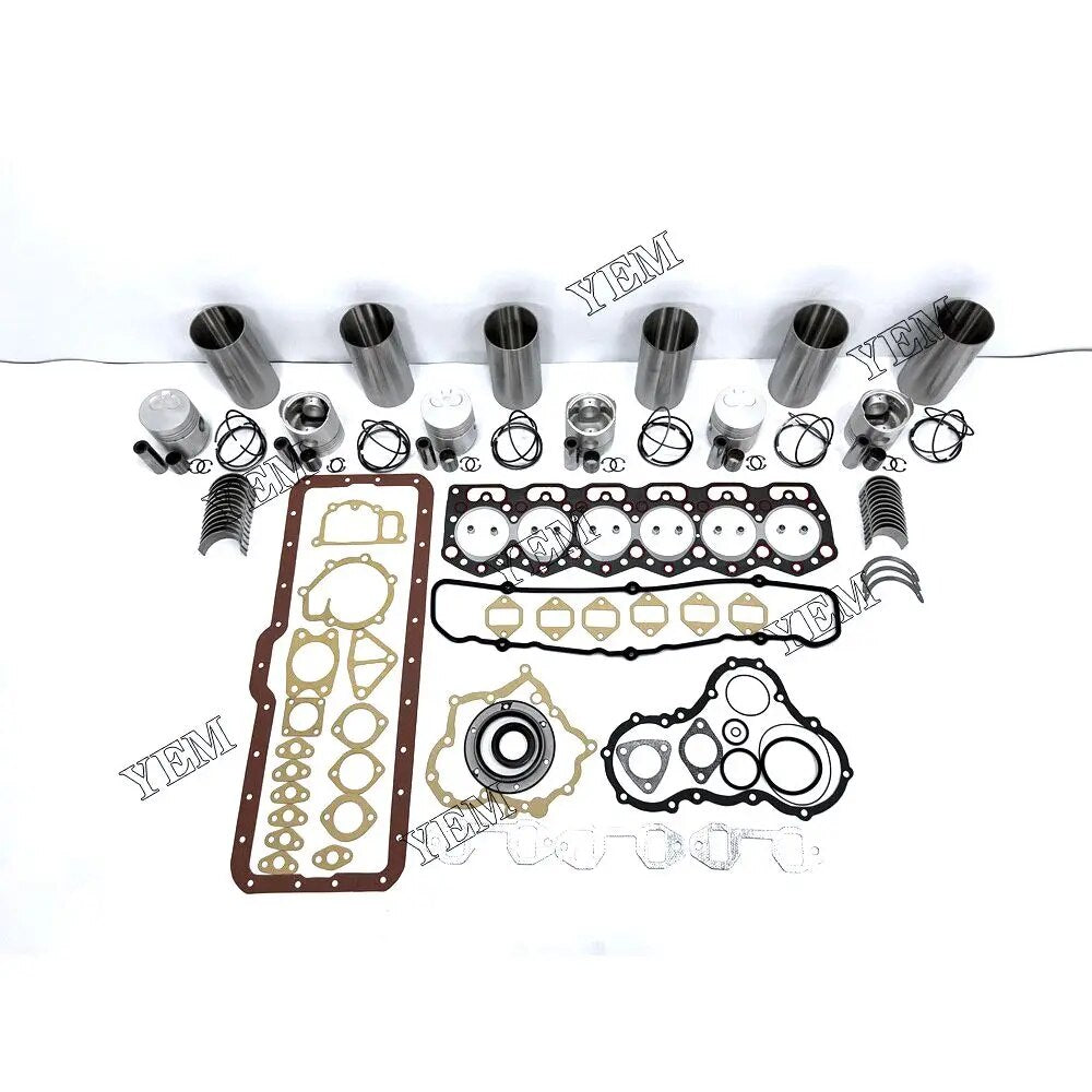 For Mitsubishi excavator engine 6DR5 Engine Overhaul Rebuild Kit With Gasket Set Engine Valves Main Connrod Bearing YEMPARTS