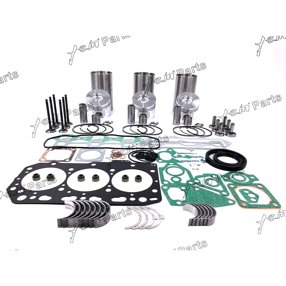 YEM Engine Parts For Hitachi ZX30U-2 ZX35U-2 ZX27U-3 ZX29U-3 3TNV88 Engine Overhaul Rebuild Kit For Hitachi