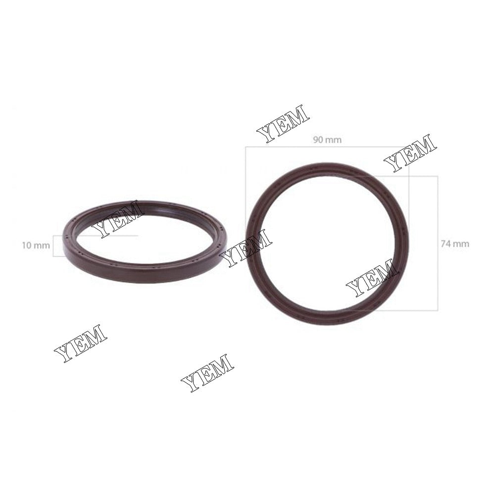 YEM Engine Parts STD Front and Rear Crankshaft Oil Seal For Kubota D905 Engine For Kubota