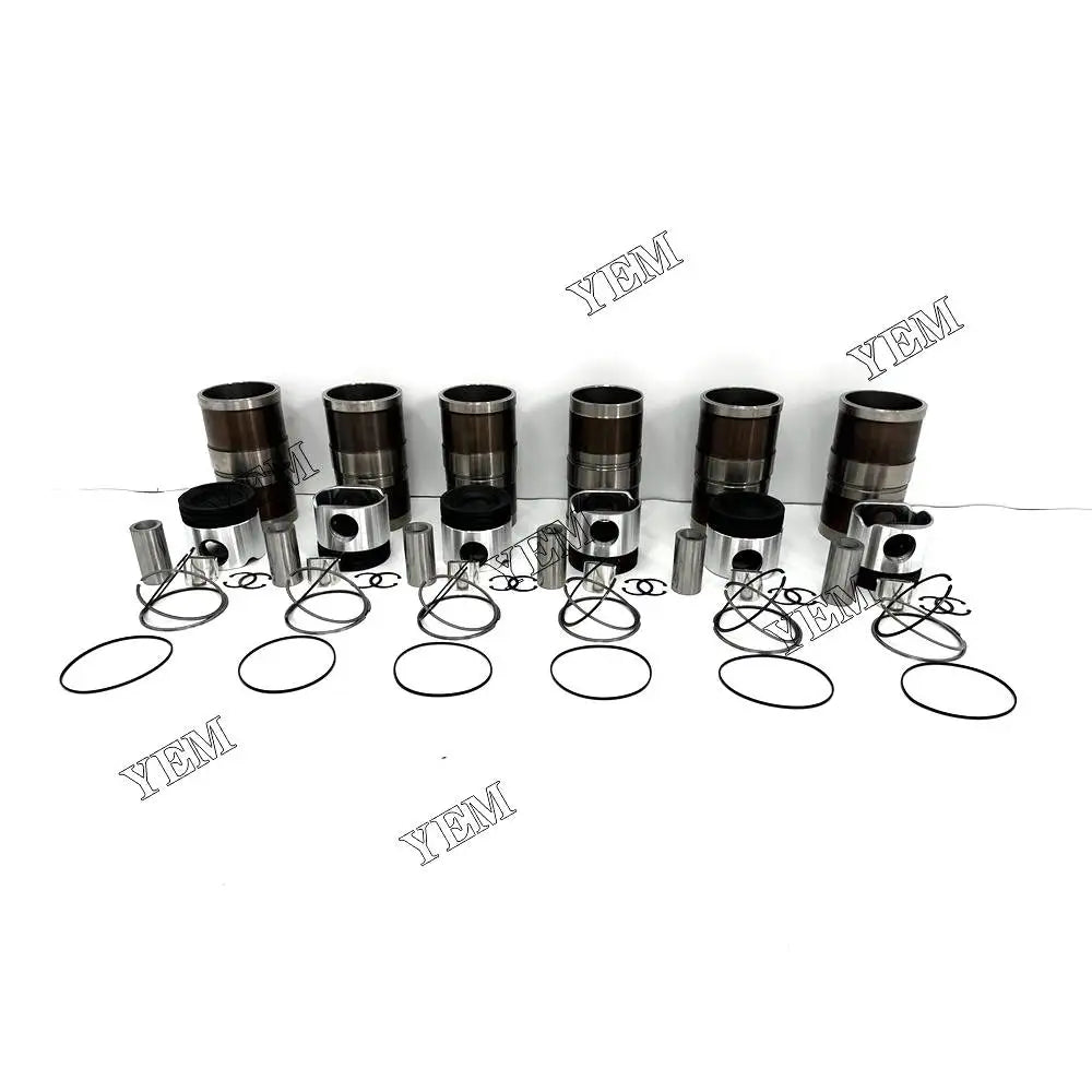 Free Shipping 6L Engine Overhaul Kit With Piston Rings Liner For Cummins engine Parts YEMPARTS