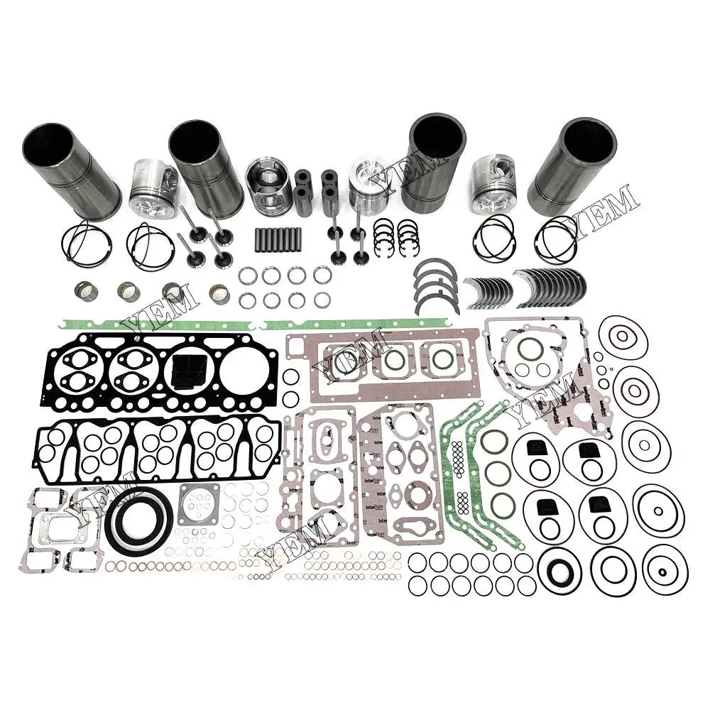 4X High performanceOverhaul Rebuild Kit With Gasket Set Bearing-Valve Train For Volvo D5A-T Engine YEMPARTS