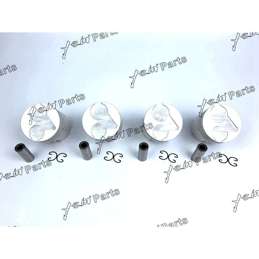 YEM Engine Parts Piston Set Oversize 80mm (+0.50mm) For Kubota V1903 x4 PCS Engine Parts For Kubota