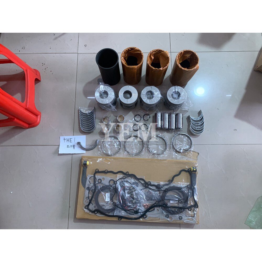 YEM Engine Parts ENGINE OVERHAUL REBUILD KIT FIT For ISUZU NPR NQR GMC W3 W4 W5 4HE1 4.8L For Isuzu