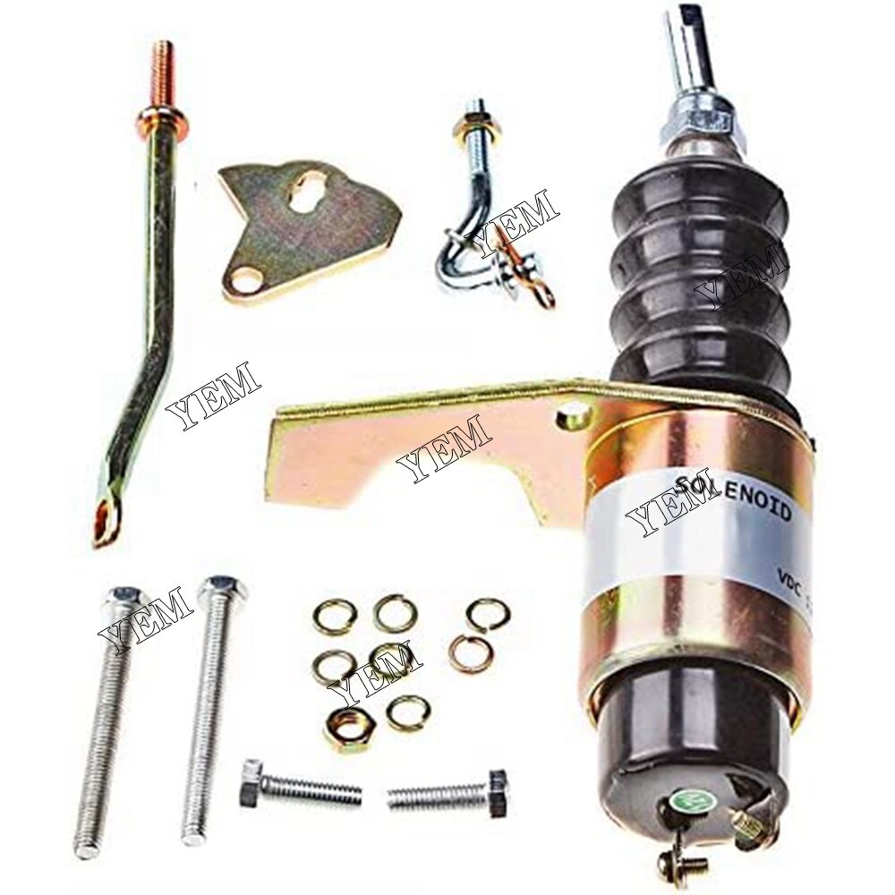 YEM Engine Parts Fuel Stop Solenoid Kit SA-3765-12 For RSV 1751 solenoid left mounted 12V For Other